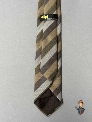 Corbata vintage Alpi marrón
