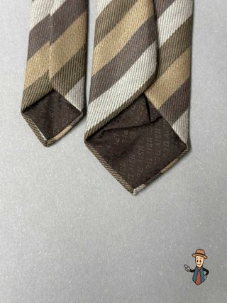Corbata vintage Alpi marrón