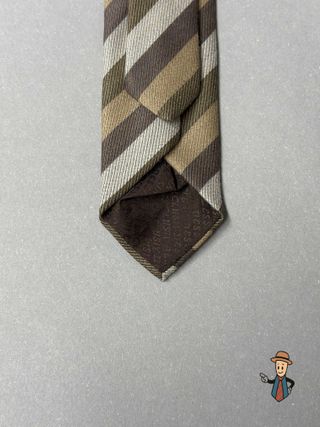 Corbata vintage Alpi marrón