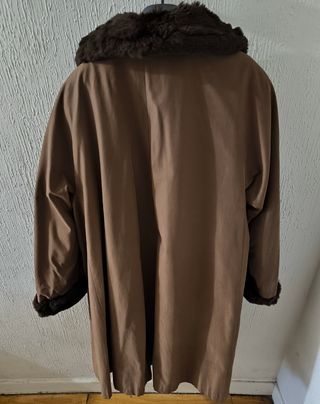 Abrigo Gabardina Mujer Marrón