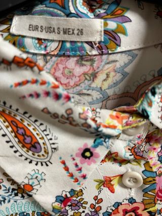 Camisa estampada multicolor