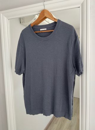 Camiseta Zara gris de manga corta