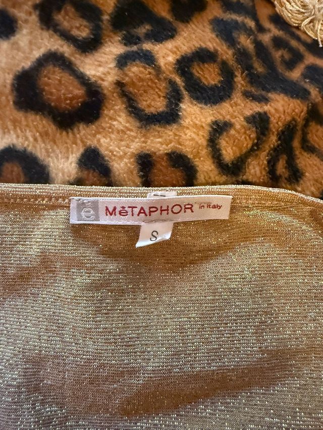 Maglia Lurex Oro Manica 3/4