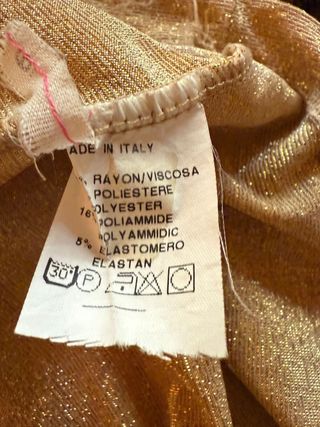 Maglia Lurex Oro Manica 3/4