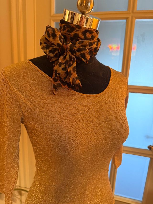 Maglia Lurex Oro Manica 3/4