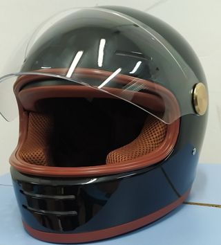 Casco Integral Vintage Custom Negro