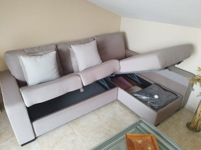 Sofá modular gris Mide 2'18 por 90,