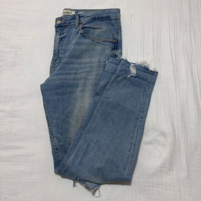 Pantalón Vaquero Jean Roto Pull&Bear Azul
