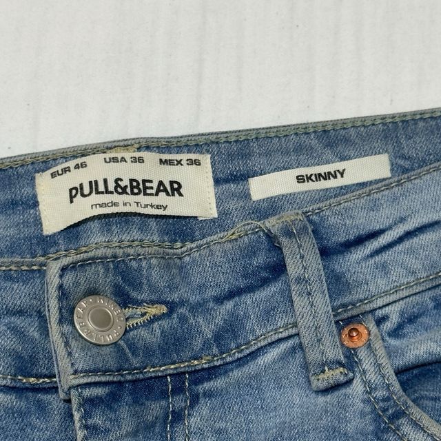 Pantalón Vaquero Jean Roto Pull&Bear Azul