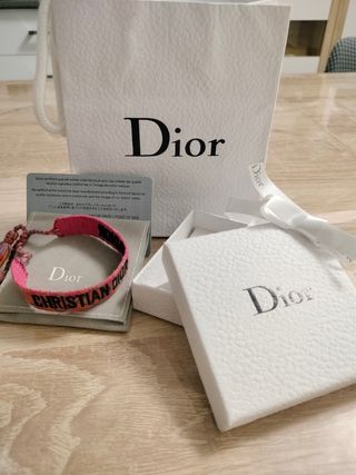 Pack Regalo pulsera hilo Christian Dior Rosa