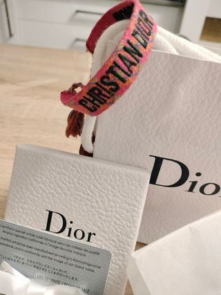 Pack Regalo pulsera hilo Christian Dior Rosa
