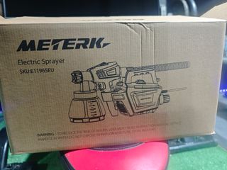 Pistola Pintura Meterk con Manguera y Compresor