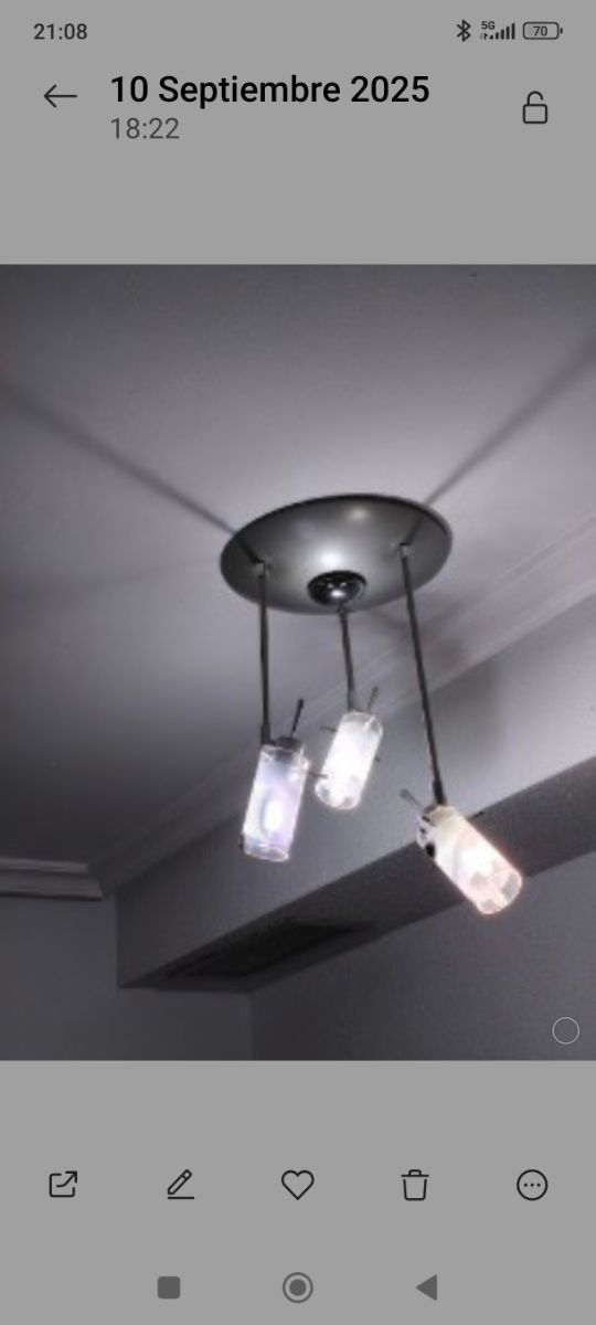 Juego de 3 lámparas de techo