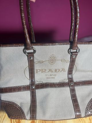 Bolso Prada Beige y Marrón