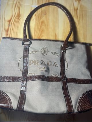 Bolso Prada Beige y Marrón