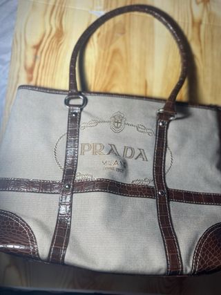 Bolso Prada Beige y Marrón