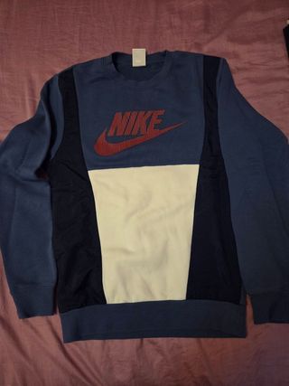 Felpa Nike uomo blu e bianca