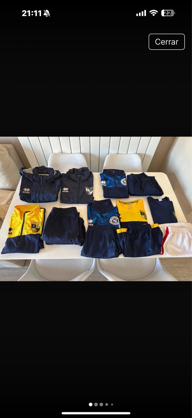 Lote Ropa Deportiva Niño Errea