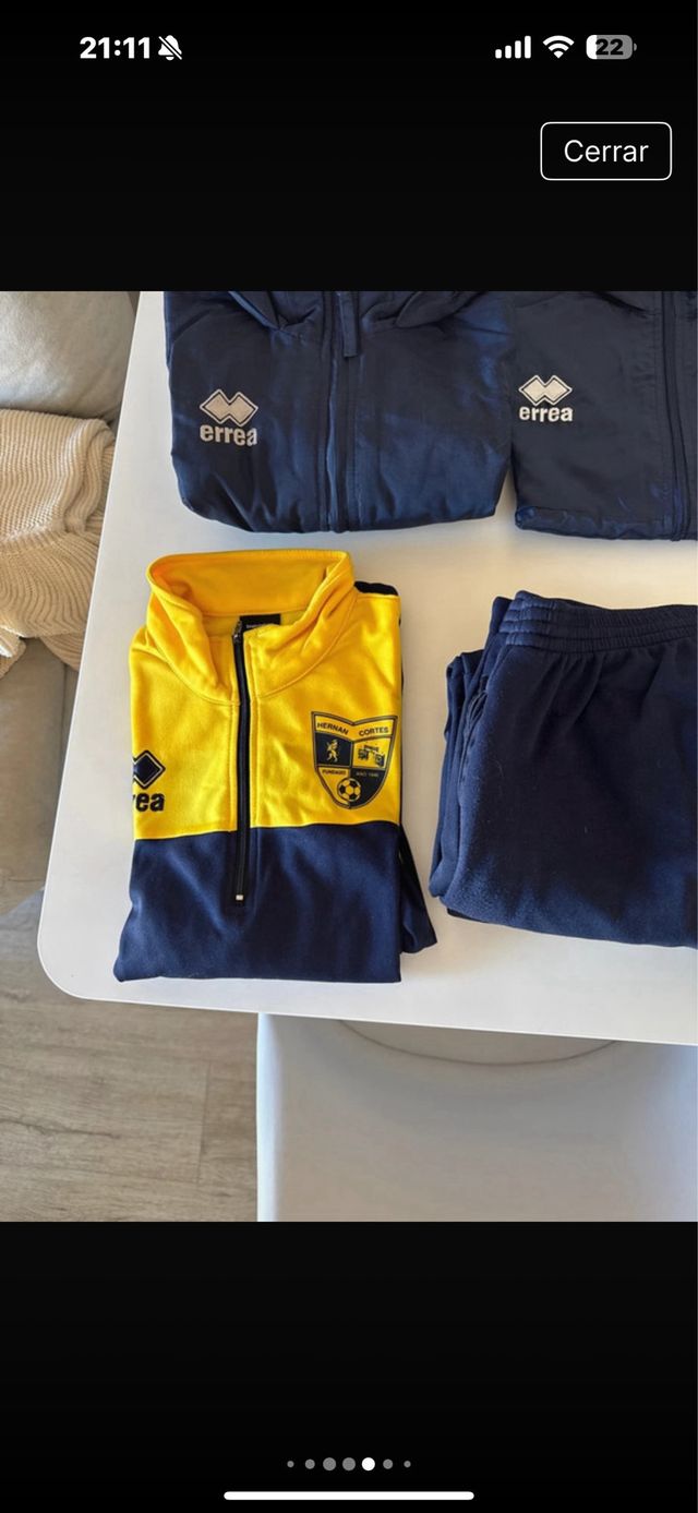 Lote Ropa Deportiva Niño Errea