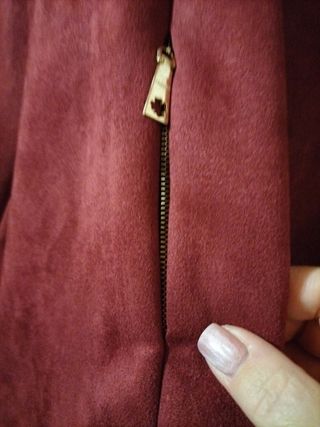 Giacca biker bordeaux taglia unica