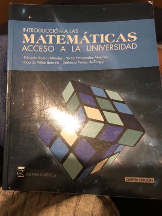Introducción a las Matemáticas. Acceso a la Univer