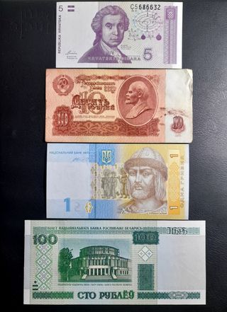 Billetes Europa del Este 