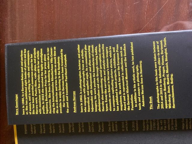 Vendo Libro de Fotografías AMBER SYMPHONY GOMRINGE