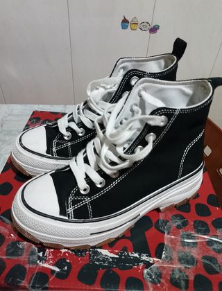 Botas Converse plataforma negras