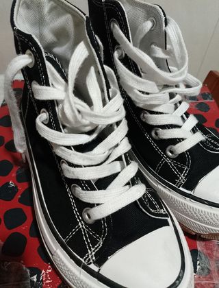 Botas Converse plataforma negras