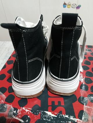 Botas Converse plataforma negras