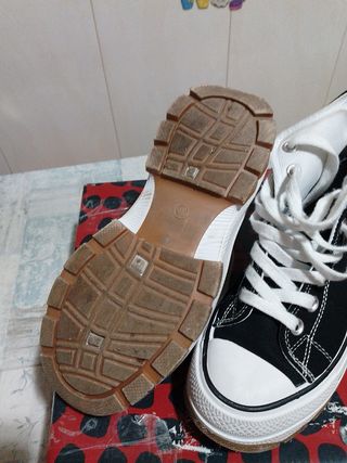 Botas Converse plataforma negras