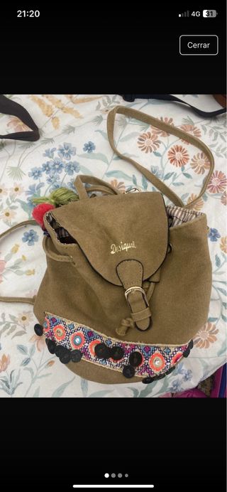 Mochila Desigual Marrón Multicolor