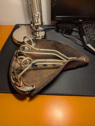 Sella bici cuoio vintage stile Brooks