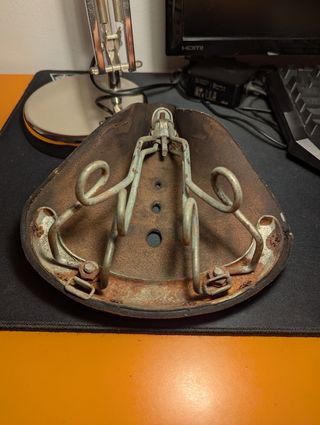 Sella bici cuoio vintage stile Brooks