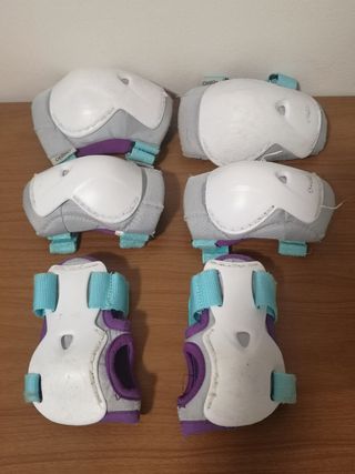 Protecciones Kit Rodilleras Coderas y Muñequeras. 