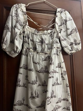 Vestido Mango estampado desierto