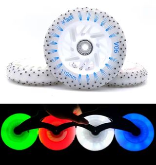 Ruedas Patines en Línea 110mm 90A LED+chispas 