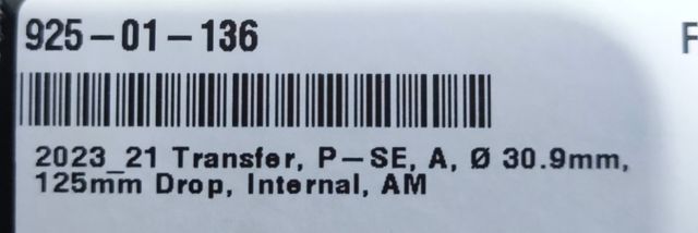 Tija telescópica Fox Transfer