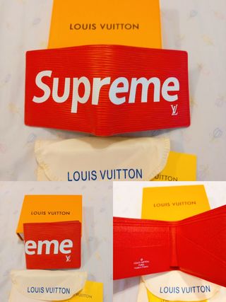 Billetera Supreme Louis Vuitton Roja