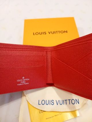 Billetera Supreme Louis Vuitton Roja