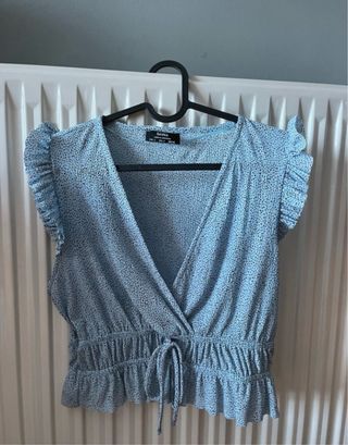 Blusa Bershka azul 