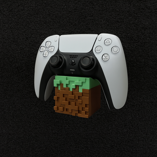 Soporte para mando PS5 inspirado en Minecraft
