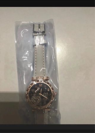 Reloj Mujer Cuero Blanco Nuevo