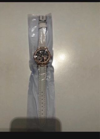 Reloj Mujer Cuero Blanco Nuevo
