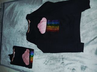 Conjunto chándal niña negro 10-12 años