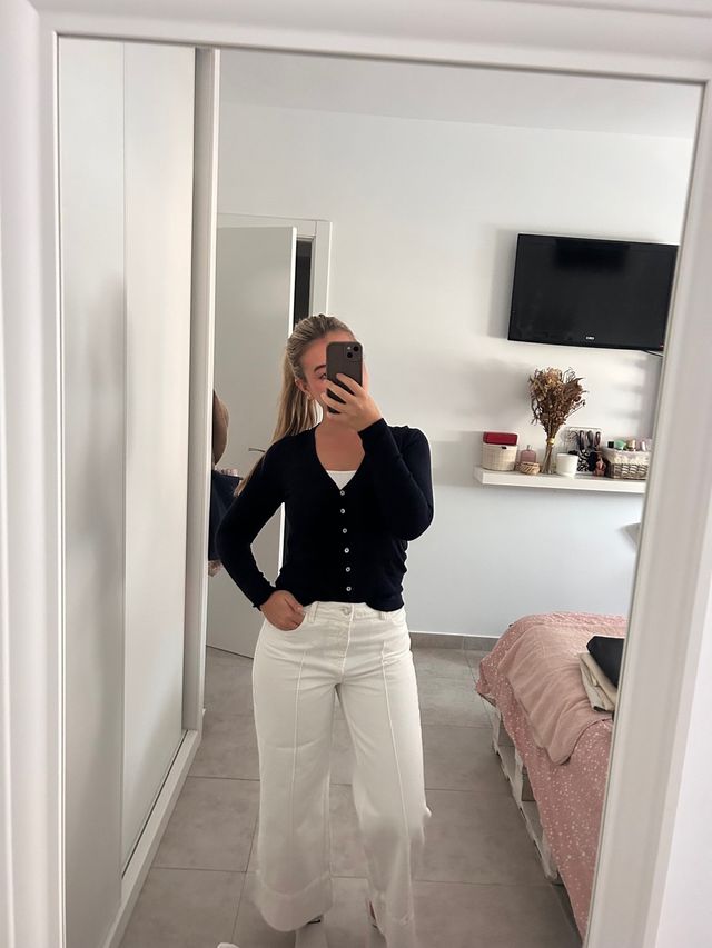 Pantalones Zara blancos