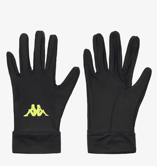 Guantes Kappa Negros Logo Amarillo