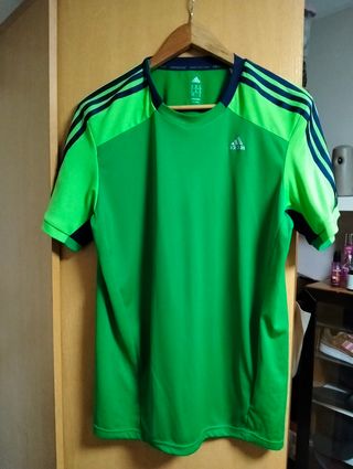 Camiseta Adidas Climacool Verde Talla M