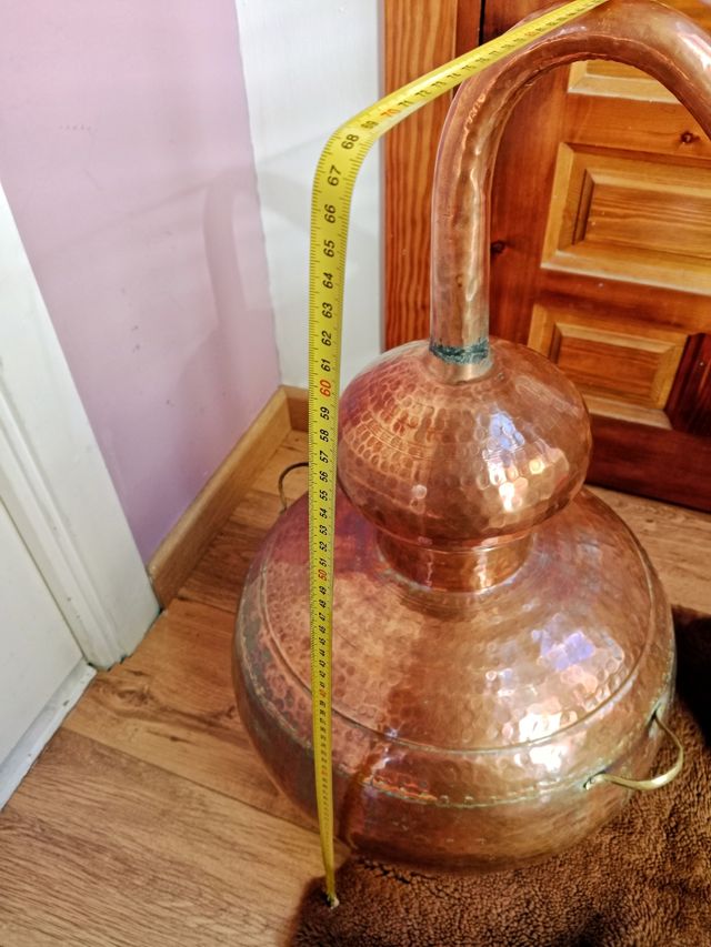 Alambique Cobre 30 Litros. Altura de 68 cm!.