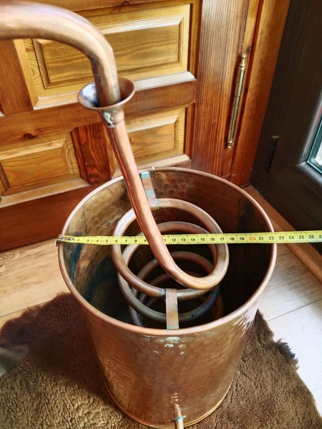 Alambique Cobre 30 Litros. Altura de 68 cm!.